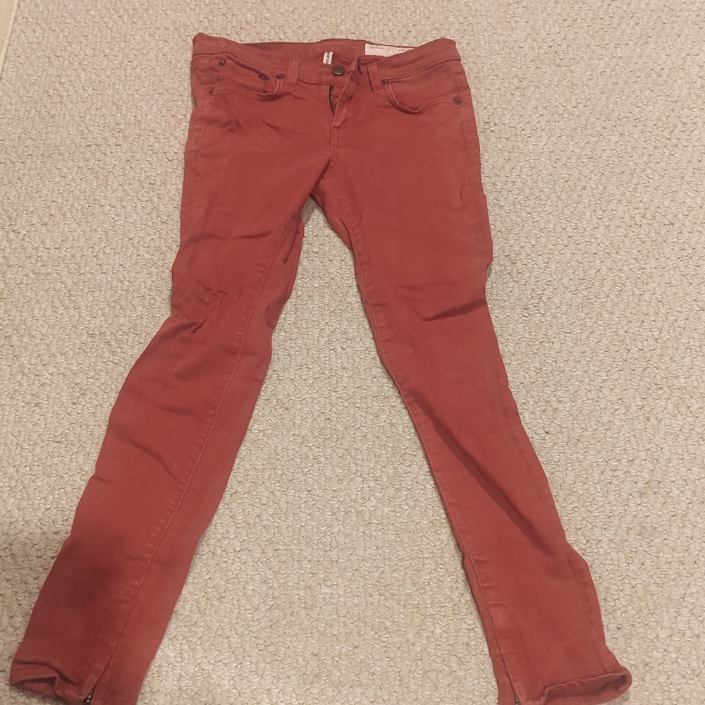 Rag & Bone Red Jeans Size 25